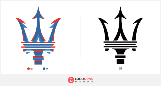 瑪莎拉蒂23年后更新Logo！三叉戟更鋒利了！